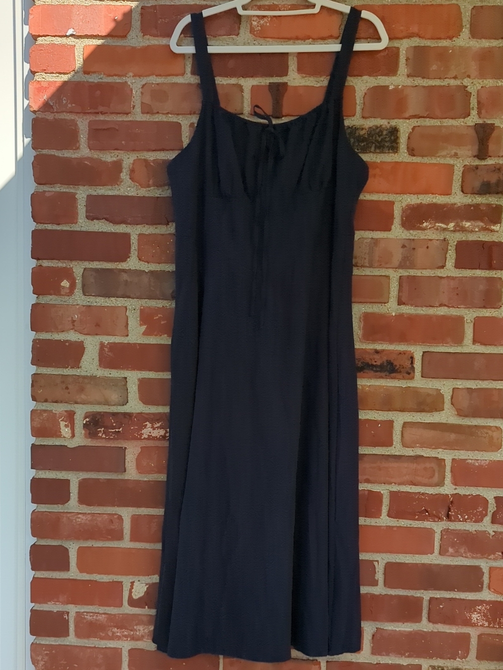 Source Unknown Navy  Blue Midi Tank Dress